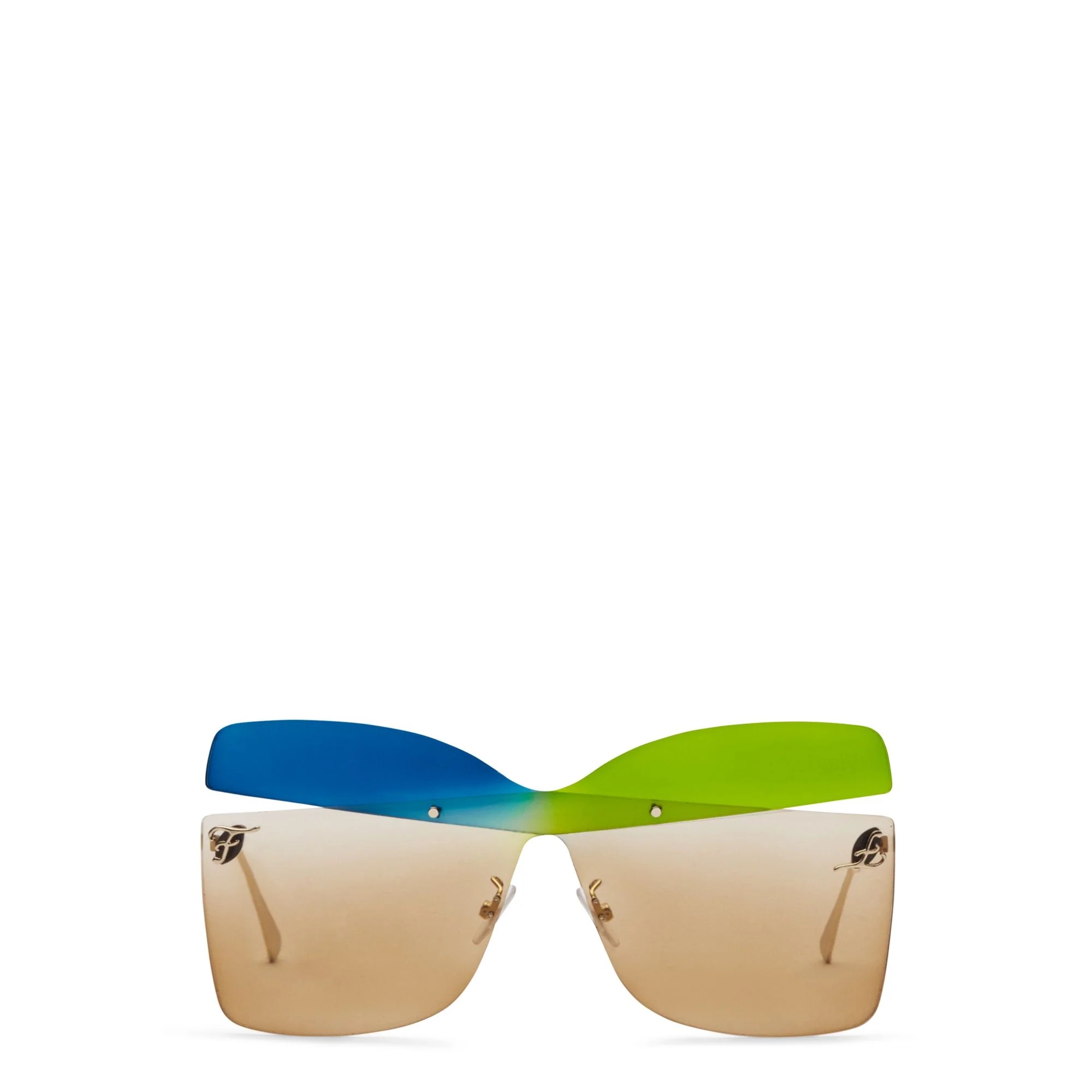 Women's Karligraphy Sunglasses - Blue + Green + Ltbrown