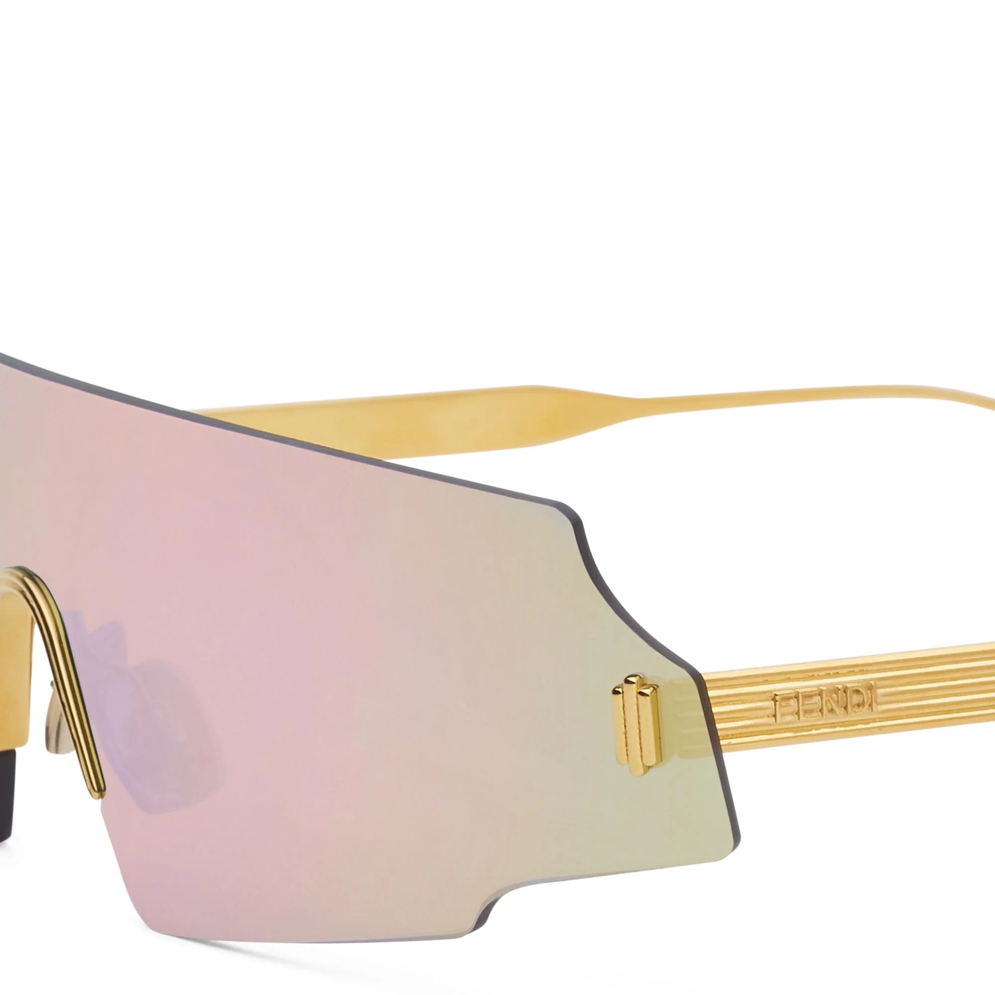 Women's FENDI FORCEFUL Sunglasses - Rose Gold - Image 3