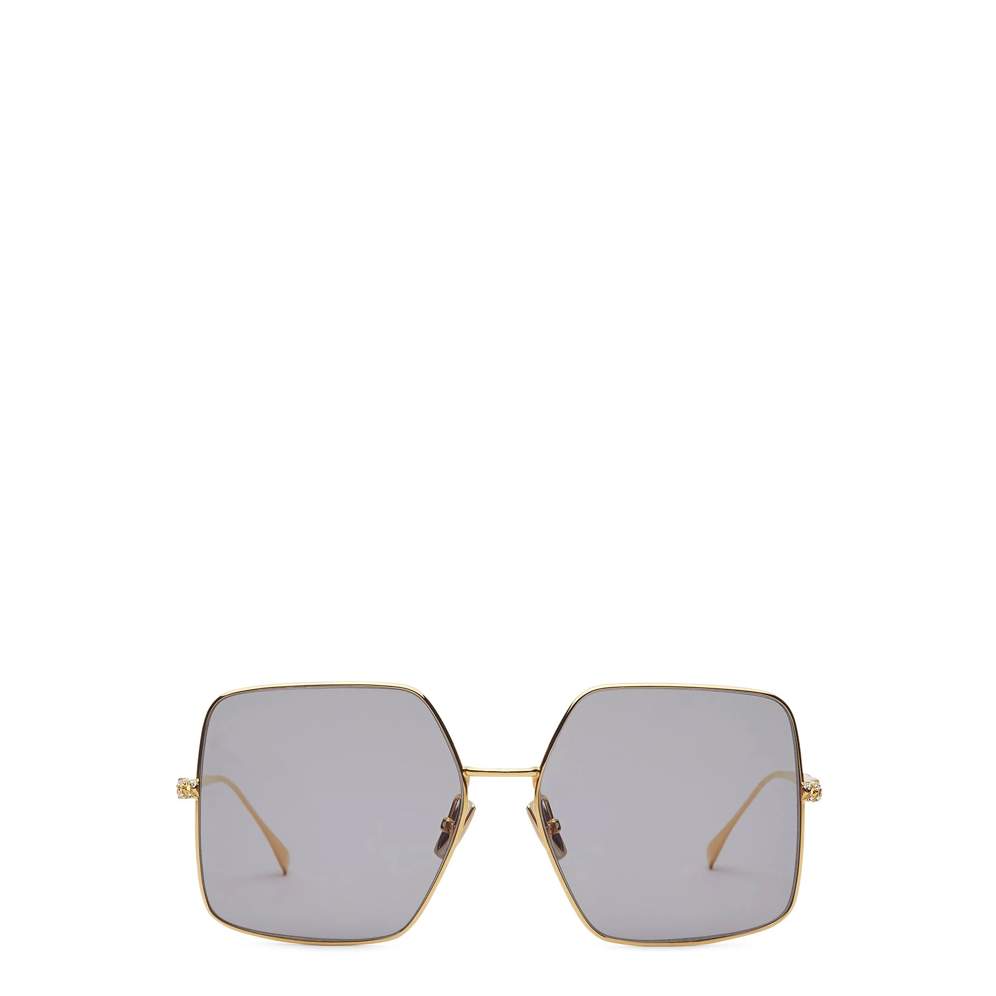 Women's Baguette Sunglasses - Gold + Gry Mir + Cryst