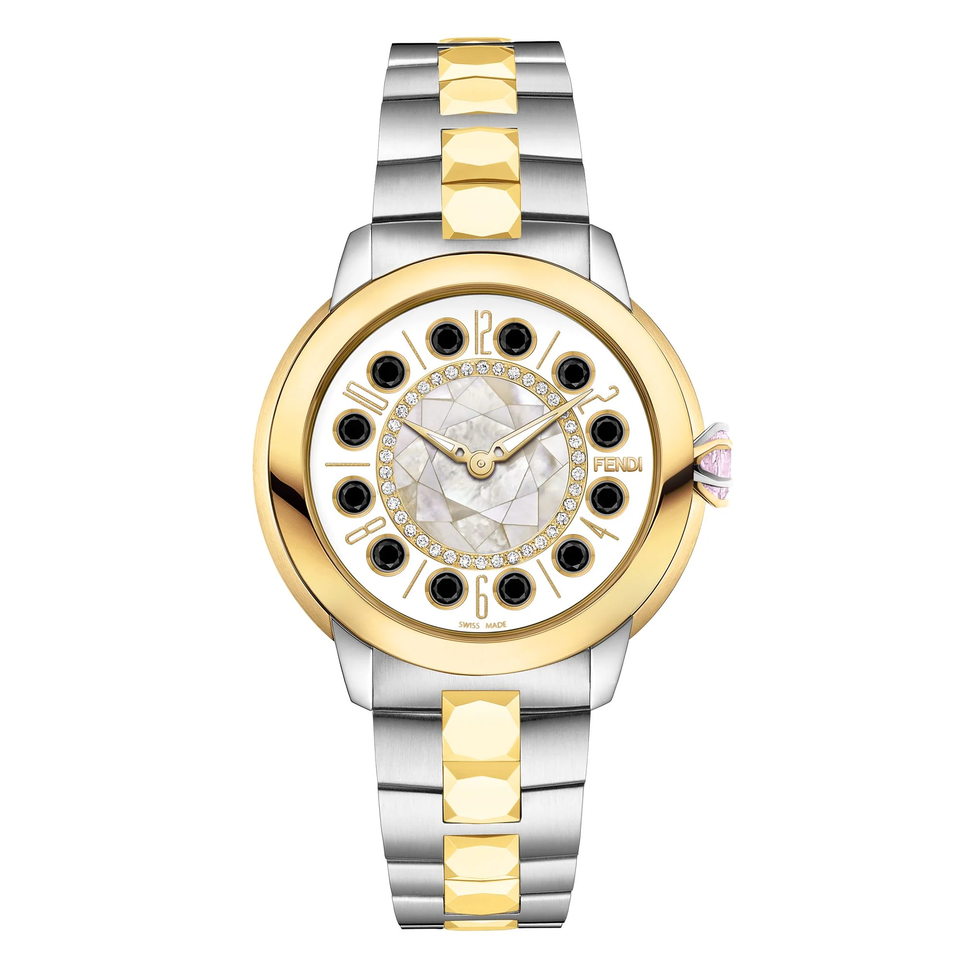 Women's Watch Ishine Gpy w/Diam - White Mop T01