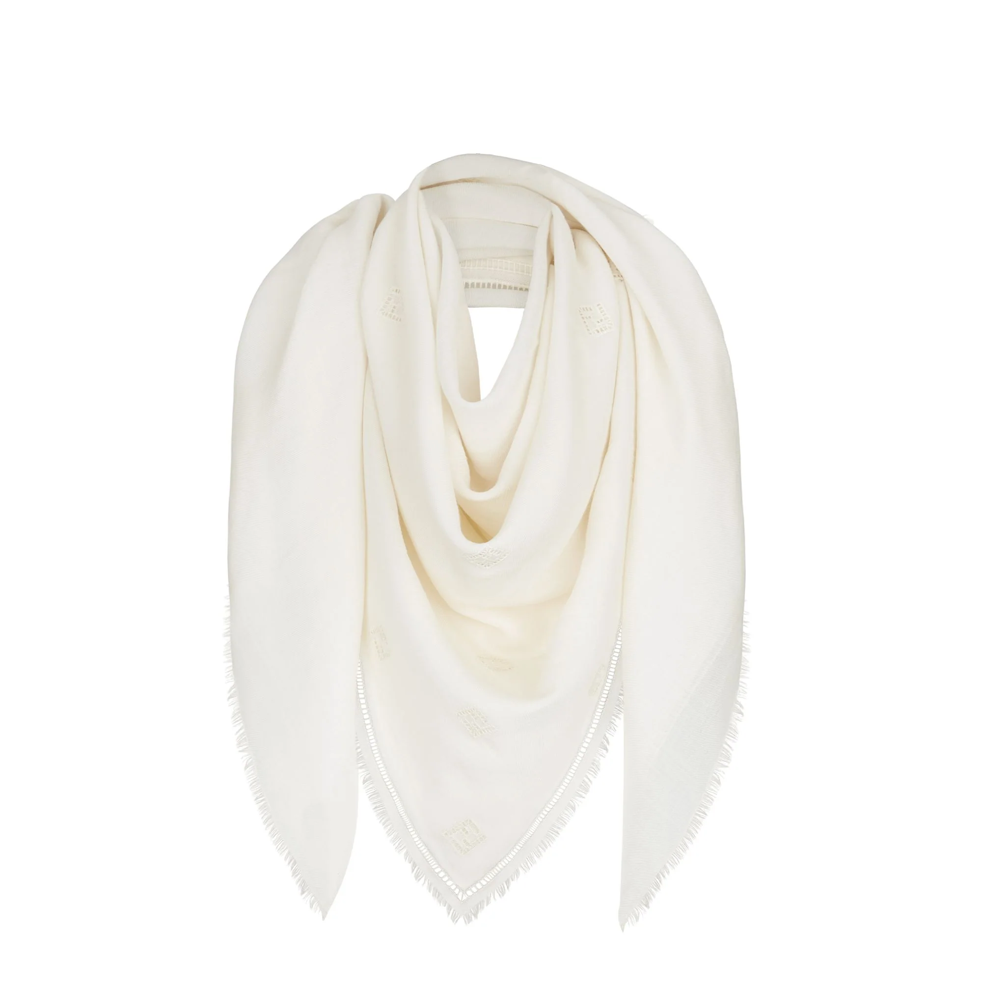 Women's FF Shawls (140x140) - White - Image 2