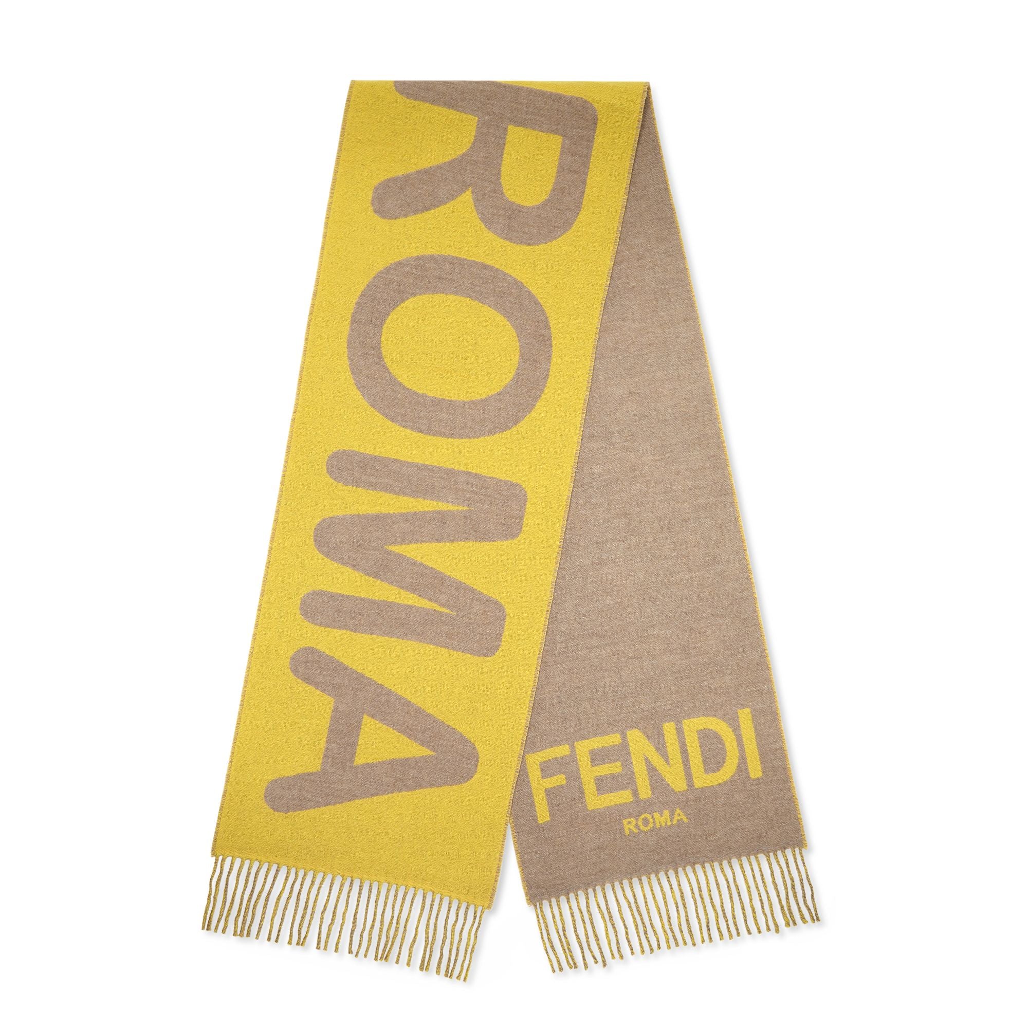 Women's Fendi Roma Scarf (35x190) - Mimosa + Camel