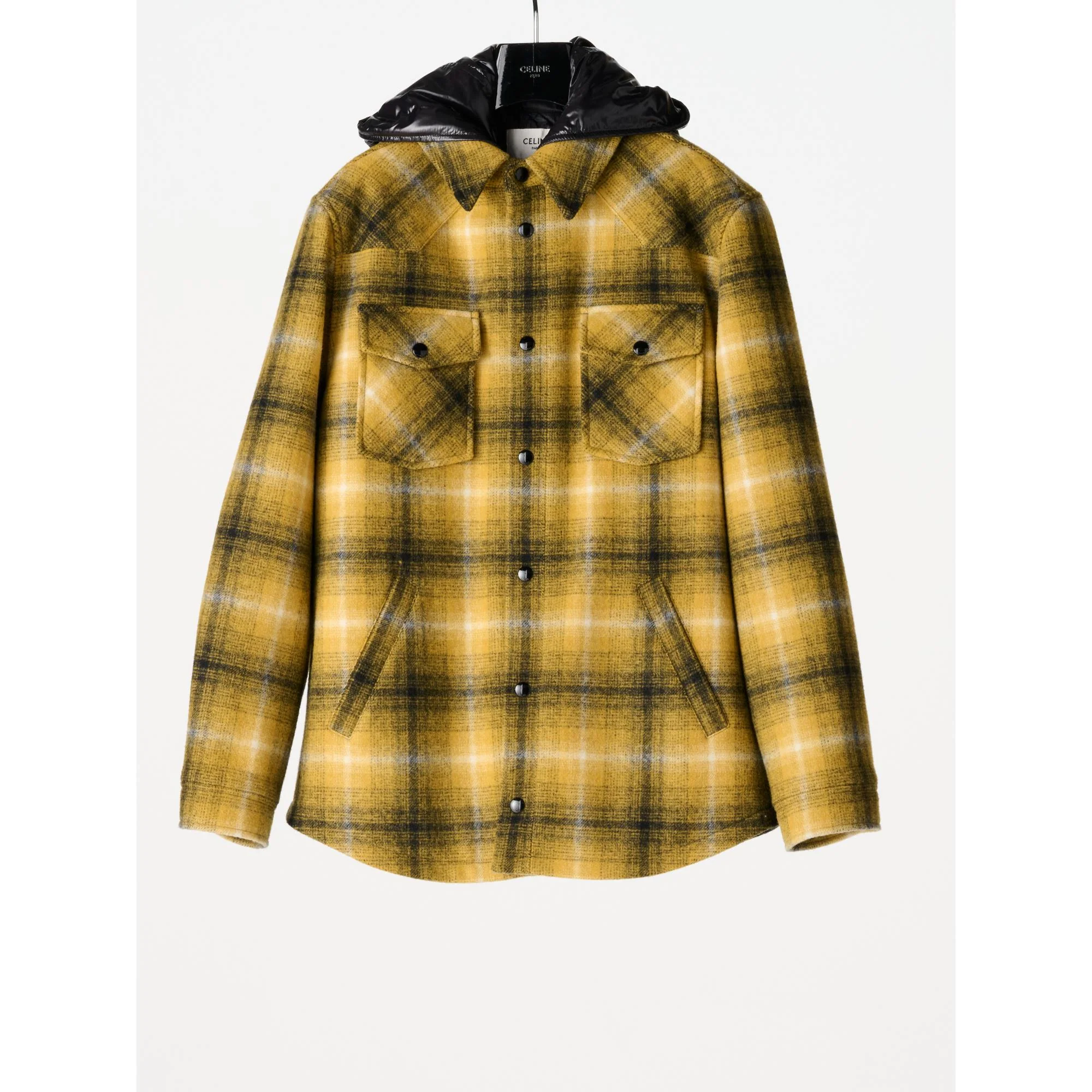 Hooded Overshirt - Yellow/Black (FRECKL TEST) - Image 2