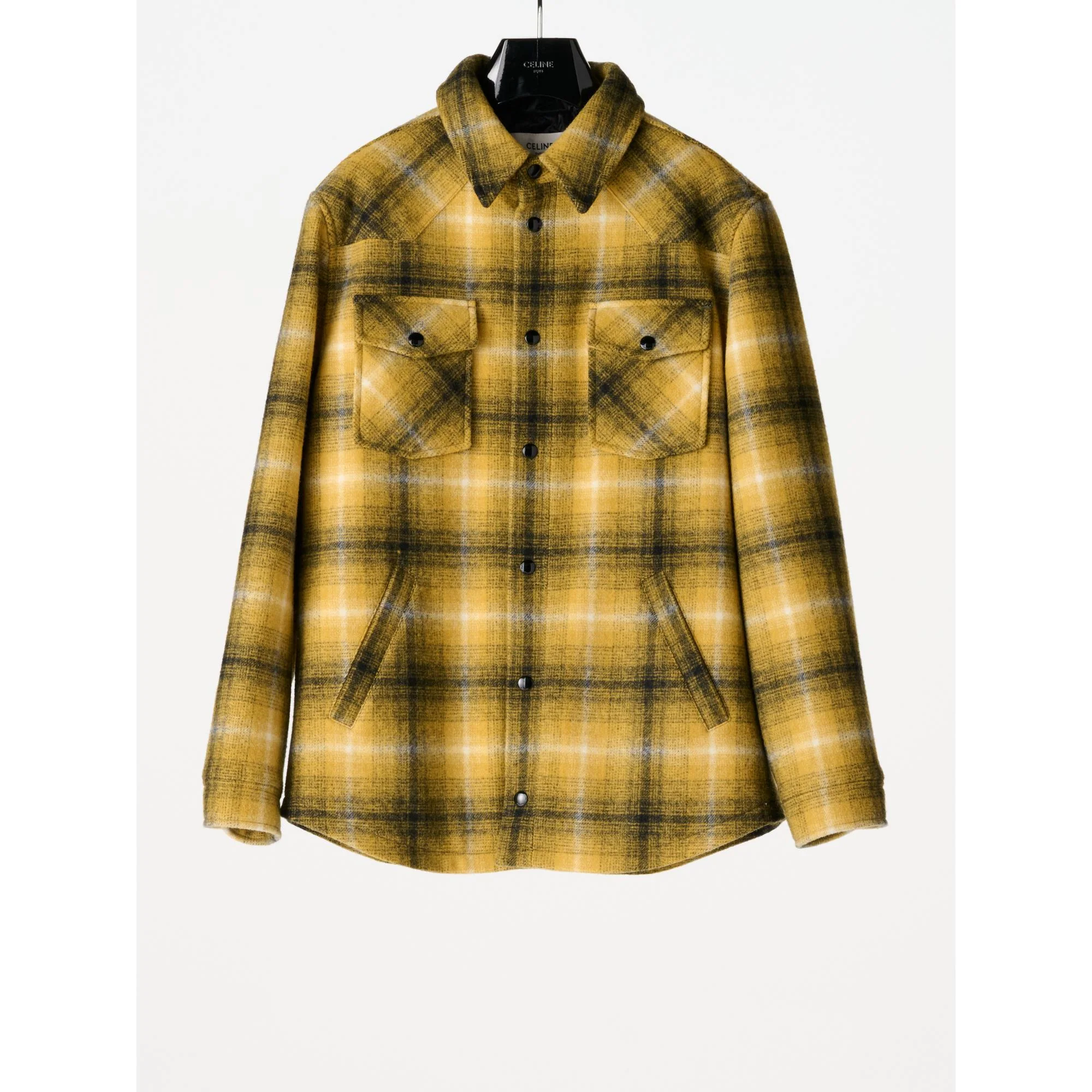 Hooded Overshirt - Yellow/Black (FRECKL TEST) - Image 3