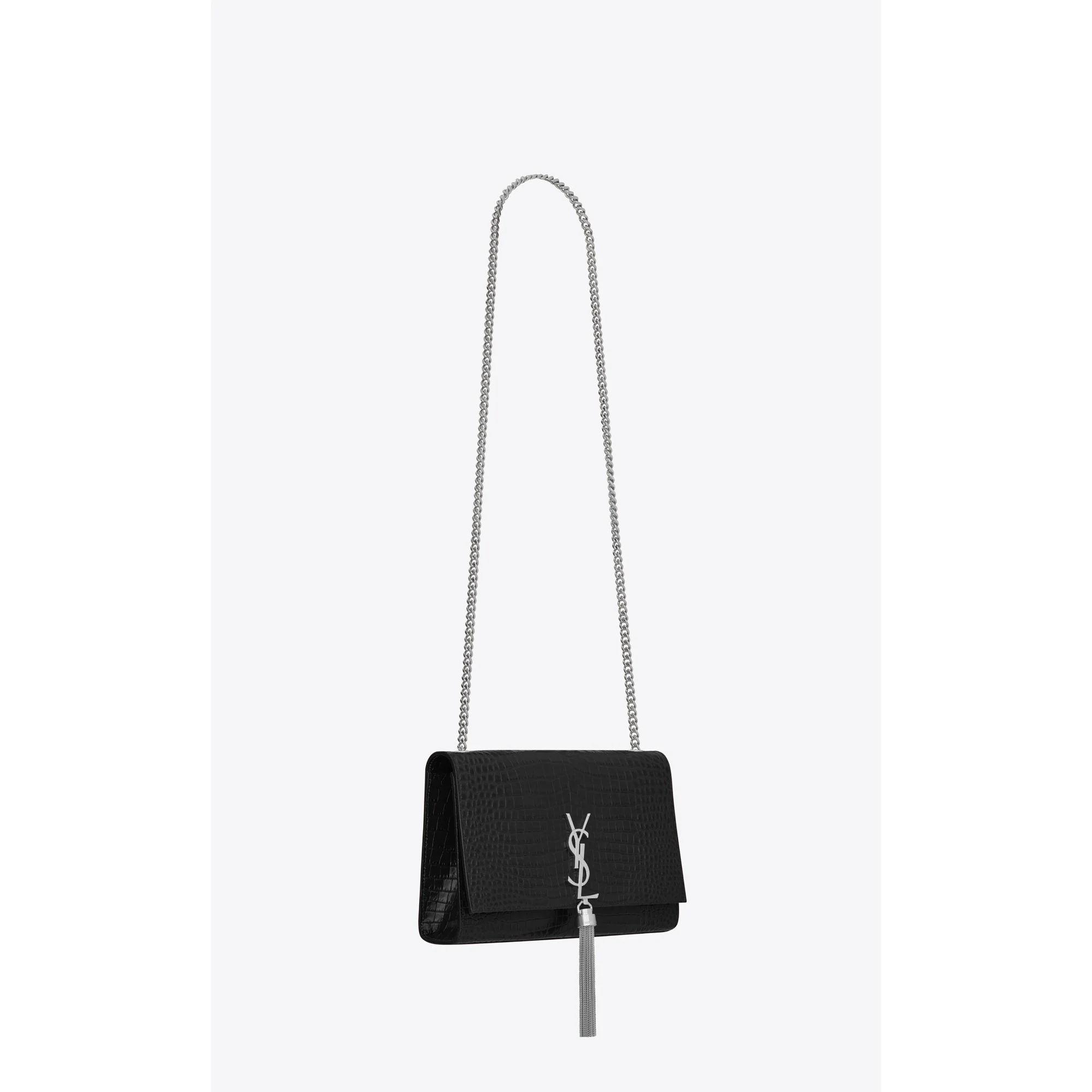 Medium Kate Tassel Chain Bag - Nero - Image 5