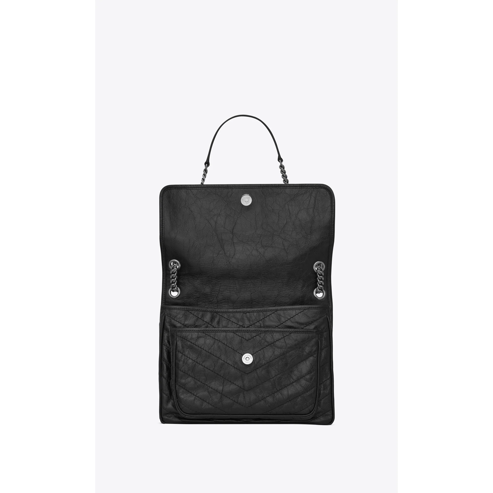 Large Niki Chain Bag - Nero - Image 4