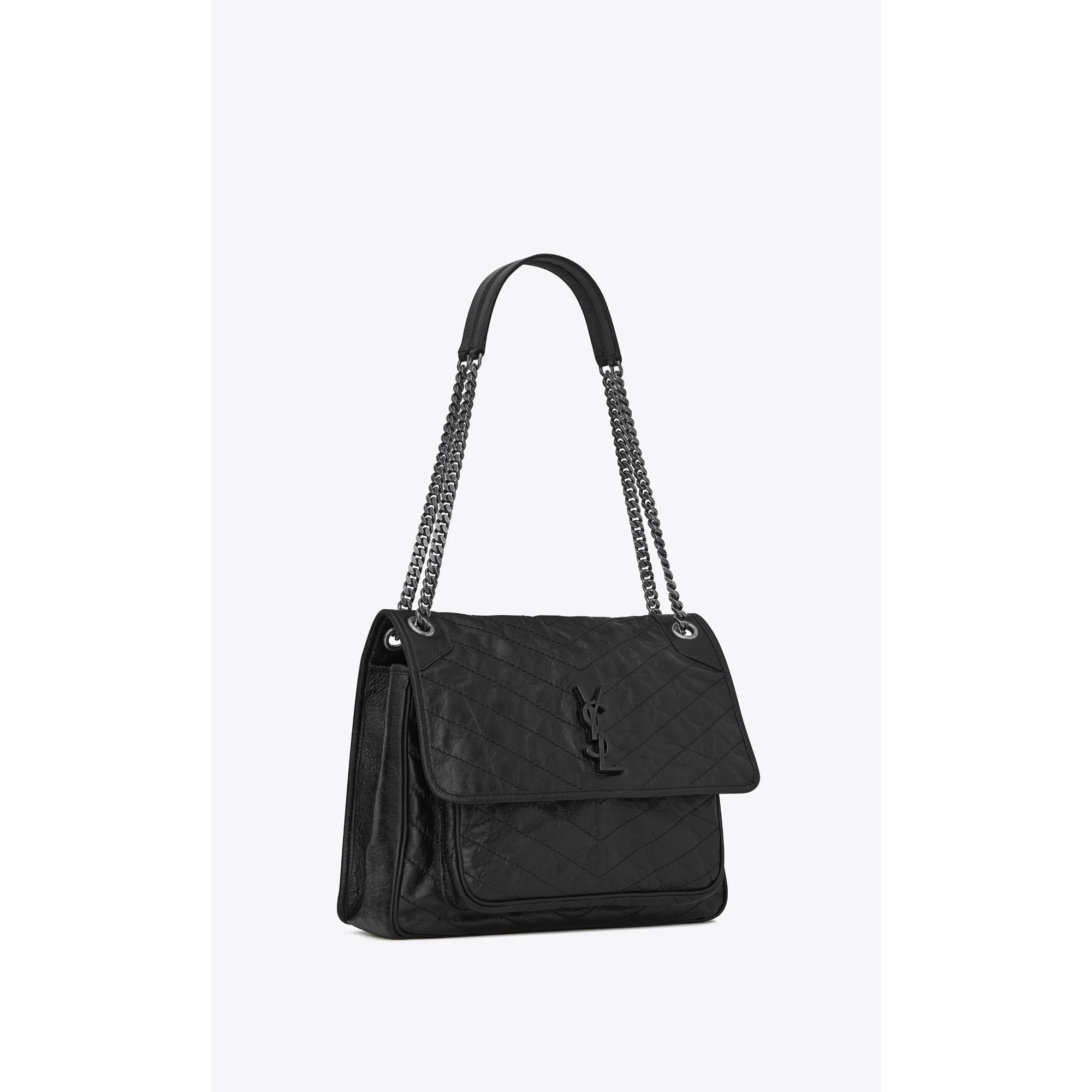 Large Niki Chain Bag - Nero - Image 5