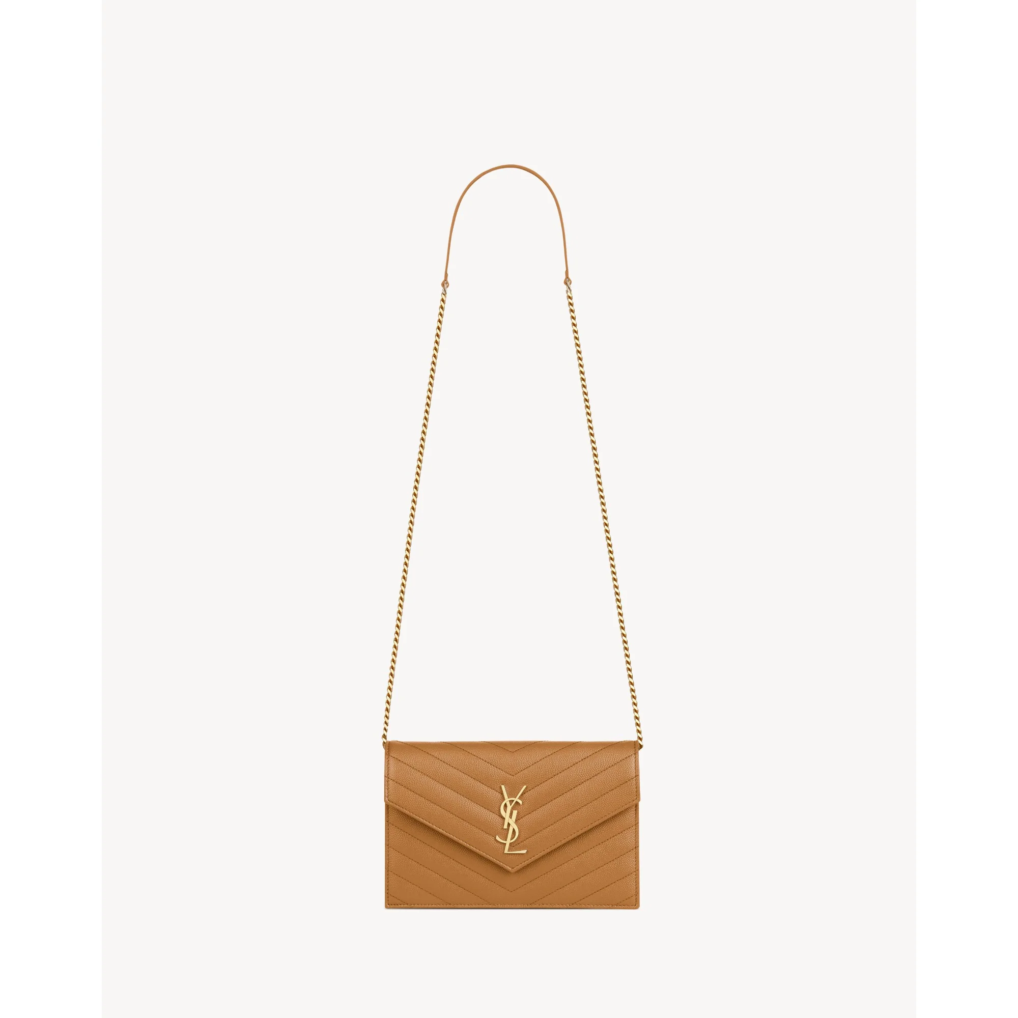Envelope Chain Wallet - Natural Dark