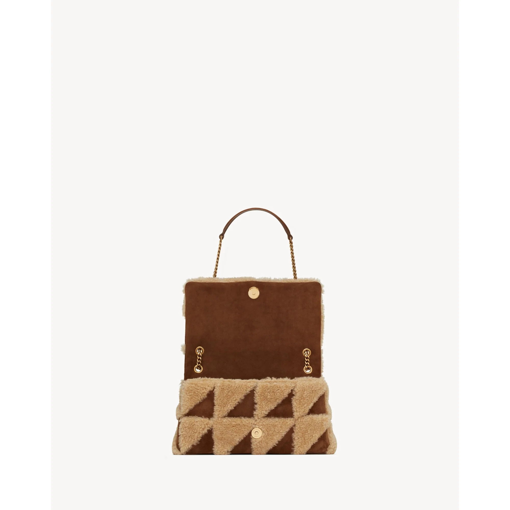 Medium Jamie Chain Bag - Natural Beige/Dark Sigaro - Image 4