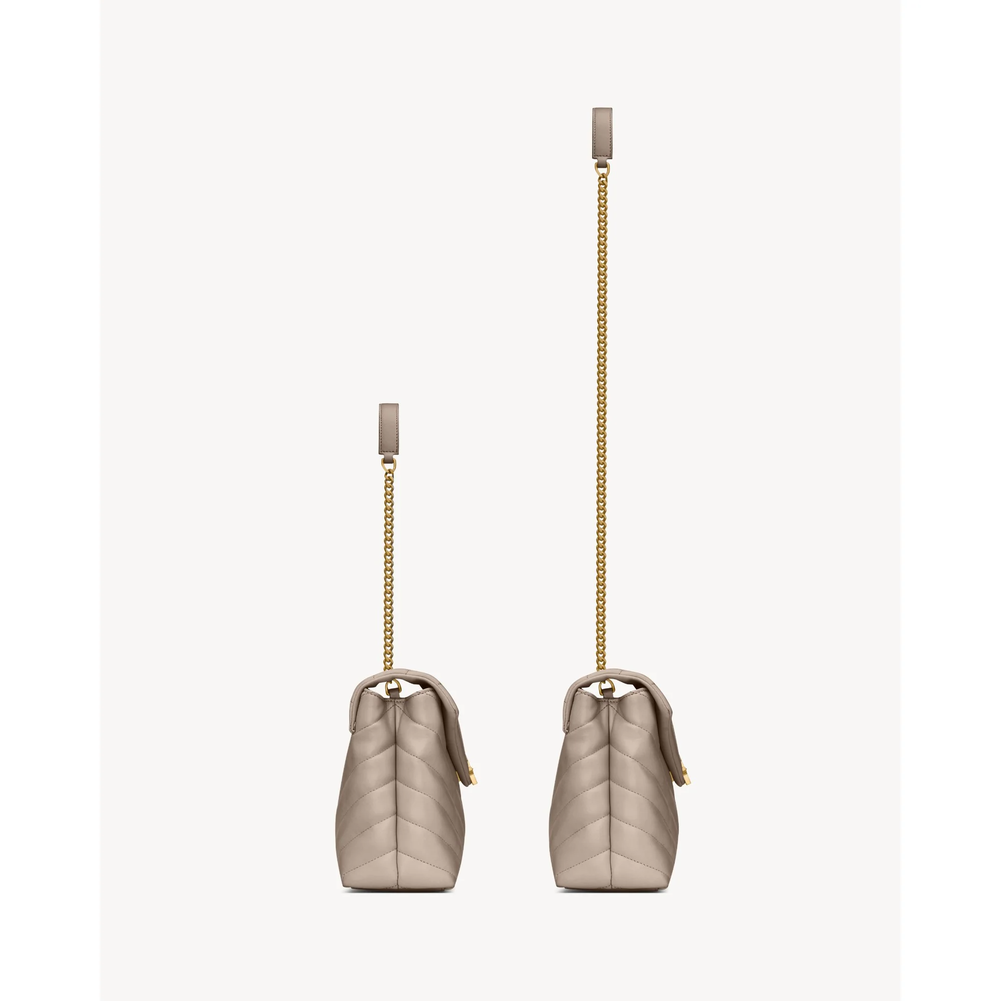 Small Loulou Chain Bag - Grey Brow - Image 3