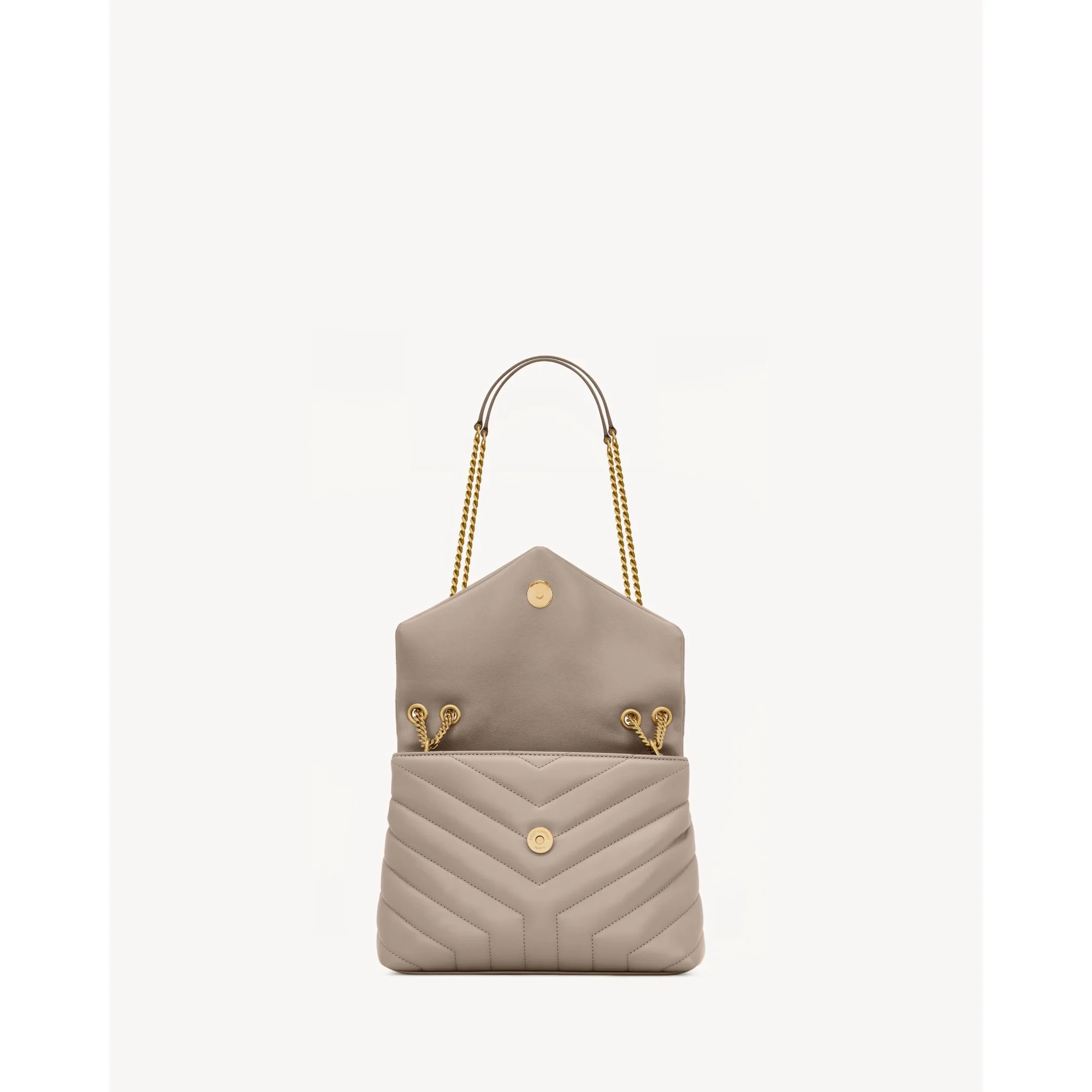 Small Loulou Chain Bag - Grey Brow - Image 4